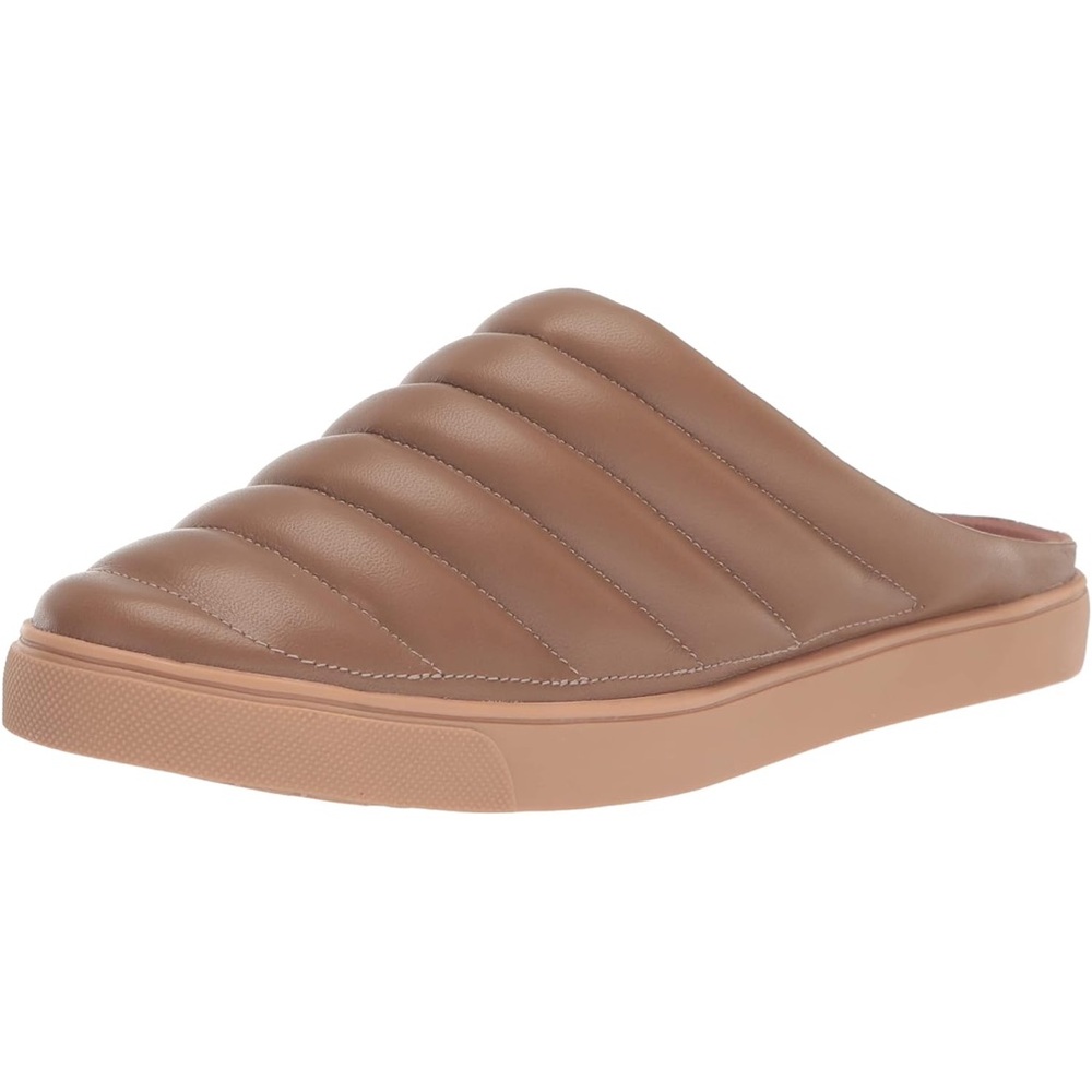Rebecca Allen Brown Quilted Slip-On Shoes